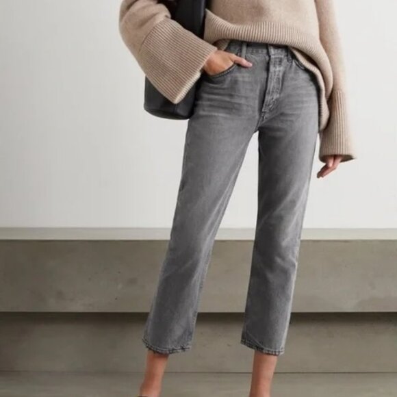 Agolde Riley Jeans in Inkjet - Picture 1 of 7